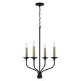 thumbnail image 1 of Capital Lighting 451541 Wilder 4 Light 22" Wide Taper Candle Style Chandelier - Black, 1 of 6