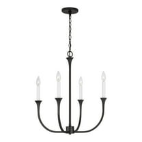 Capital Lighting 452341 Decklan 4 Light 21" Wide Taper Candle Style Chandelier - Grey