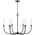 thumbnail image 1 of Capital Lighting 452361BI Decklan 6 Light 32" Wide Taper Candle Style Chandelier - Grey, 1 of 6
