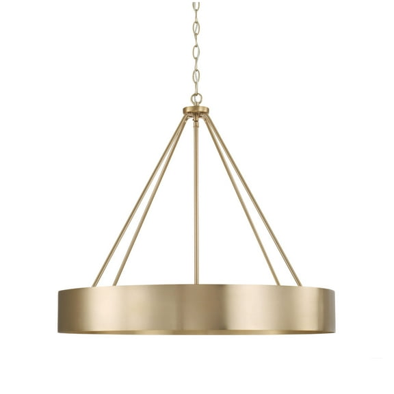 Capital Lighting 453041 Weller 4 Light 28" Wide Ring Chandelier - Brass