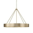 thumbnail image 1 of Capital Lighting 453061 Weller 6 Light 36" Wide Ring Chandelier - Brass, 1 of 7
