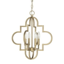 20.25 Inch 4 Light Pendant In Transitional Style 18 High By 20.25 Wide-Brushed Gold Finish    -Traditional Installation Capital Lighting 4541Bg