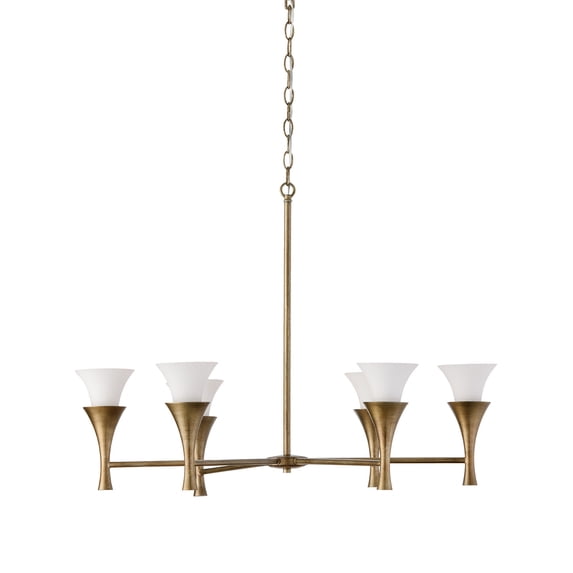 Capital Lighting 455761ML Nola 6 Light 34" Wide Candle Style Chandelier - Mystic Luster