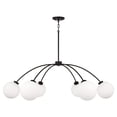 thumbnail image 1 of Capital Lighting 457161BI-557 Amos 6 Light 47" Wide Chandelier - Grey, 1 of 5