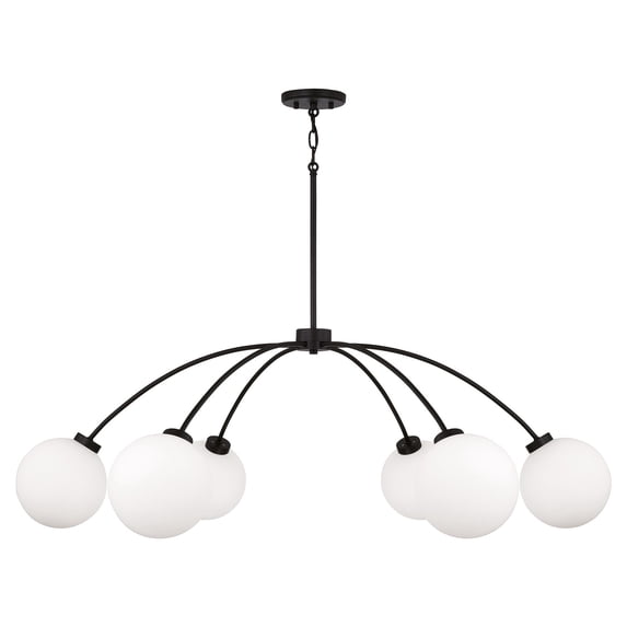 Capital Lighting 457161BI-557 Amos 6 Light 47" Wide Chandelier - Grey