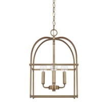 Capital Lighting 527542 4 Light 13" Wide Taper Candle Pendant - Brass