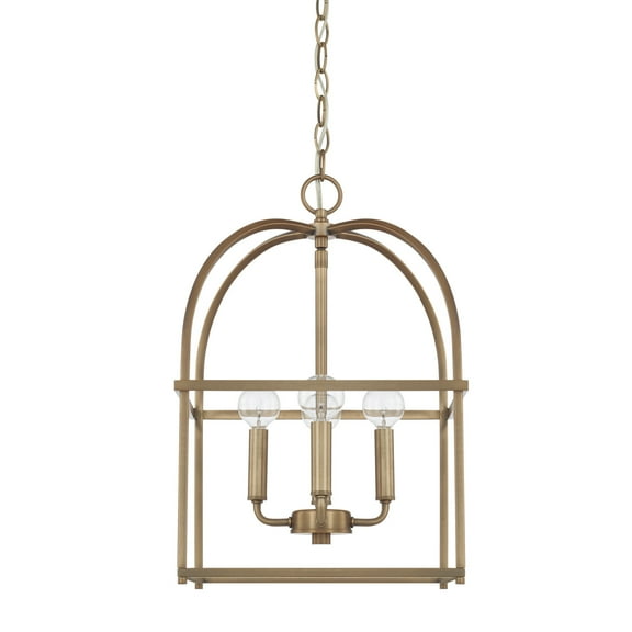 Capital Lighting 527542 4 Light 13" Wide Taper Candle Pendant - Brass