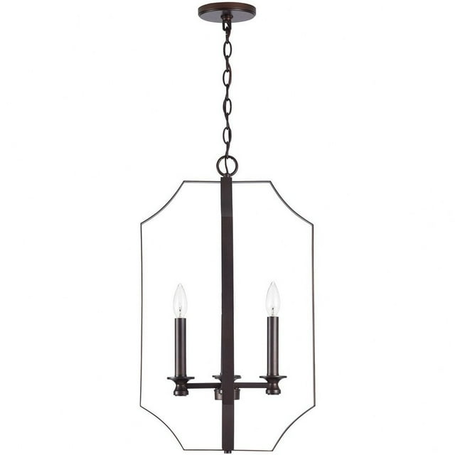 Capital Lighting 540942 Myles 4 Light 15" Wide Taper Candle Pendant - Bronze