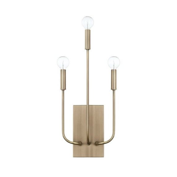 3 Light Wall Sconce In Transitional Style 9 High By 20 Wide-Aged Brass Finish Capital Lighting 621931Ad