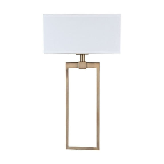 27.5 Inch 2 Light Wall Sconce In Transitional Style 15 High By 27.5 Wide-Aged Brass Finish Capital Lighting 633321Ad