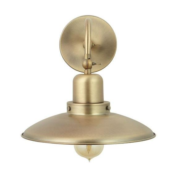 17.75 Inch 1 Light Wall Sconce In Urban/Industrial Style 10.25 High By 17.75 Wide-Aged Brass Finish Capital Lighting 634811Ad