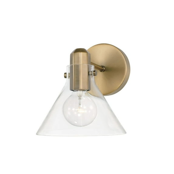1 Light Wall Sconce In Modern Style-9 Inches Tall And 8 Inches Wide-Aged Brass Finish Capital Lighting 645811Ad-528