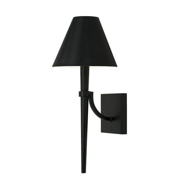 1 Light Wall Sconce In Transitional Style-18.75 Inches Tall And 8 Inches Wide-Matte Black Finish Capital Lighting 645911Mb