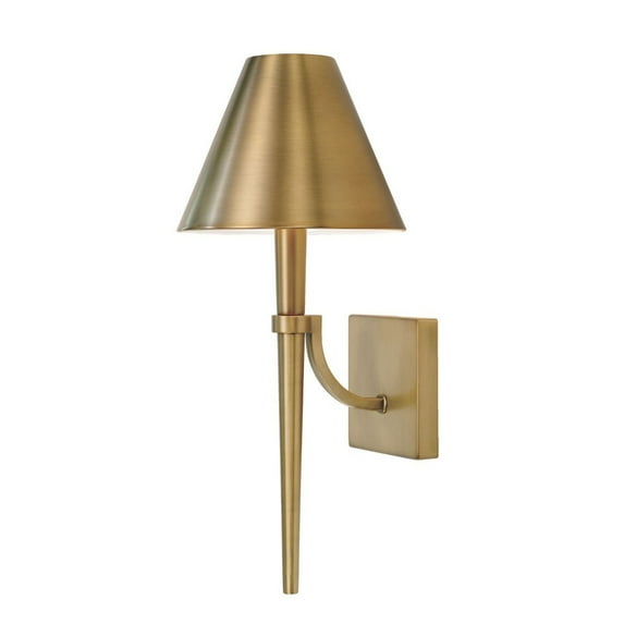 1 Light Wall Sconce In Transitional Style-18.75 Inches Tall And 8 Inches Wide-Aged Brass Finish Capital Lighting 645911Ad