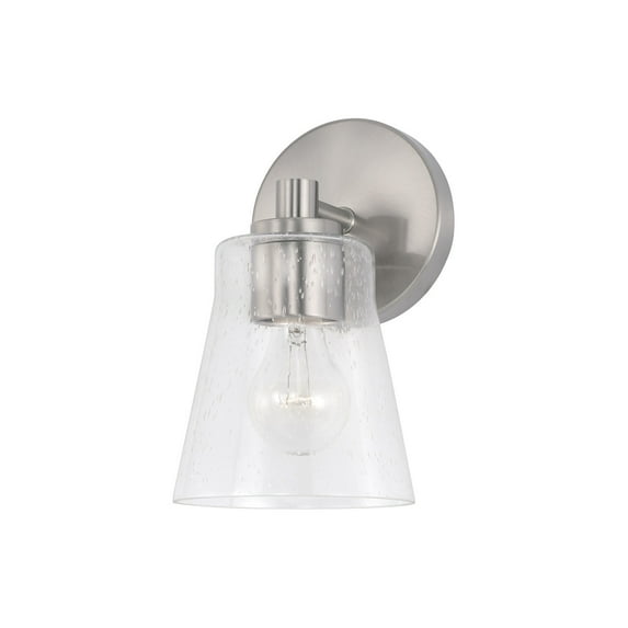 Capital Lighting 646911-533 Baker 9" Tall Wall Sconce - Nickel