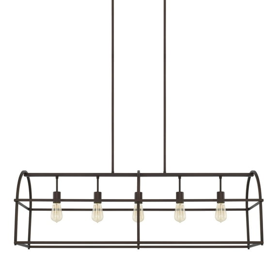 Capital Lighting 825751 5 Light 46" Wide Linear Chandelier - Bronze