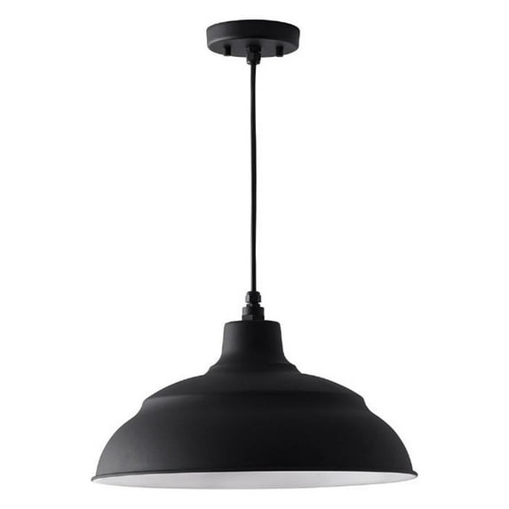 Capital Lighting 936312 Rlm 17" Wide Outdoor Pendant - Black