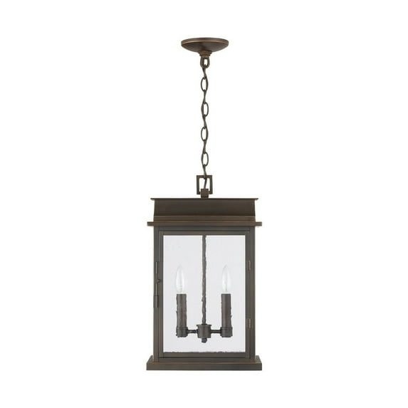 2 Light Outdoor Hanging-Amount In Transitional Style 11.75 High By 19.75 Wide Rain Or Shine Made For Coastal Environments Capital Lighting 936823Oz