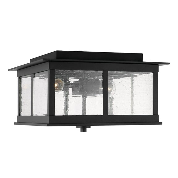 3 Light Outdoor Flush Mount Rain Or Shine Made For Coastal Environments-Black Finish Capital Lighting 943836Bk