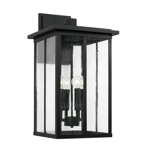4 Light Outdoor Wall Lantern Rain Or Shine Made For Coastal Environments-Black Finish Capital Lighting 943843Bk
