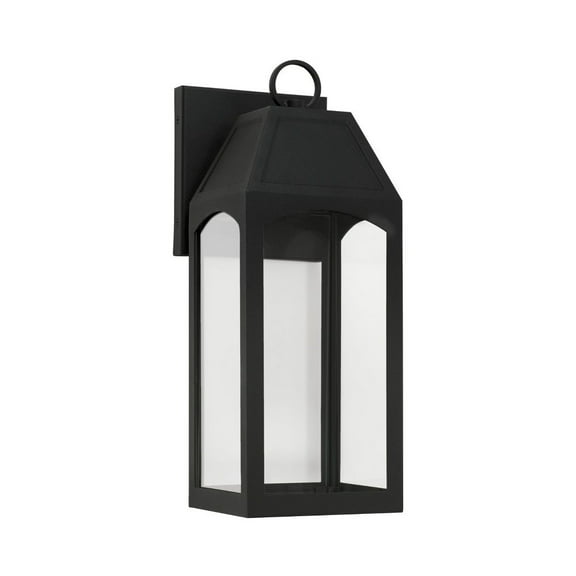 7W 1 Led Outdoor Wall Lantern In Transitional Style-16.75 Inches Tall And 6 Inches Wide Capital Lighting 946311Bk-Gl