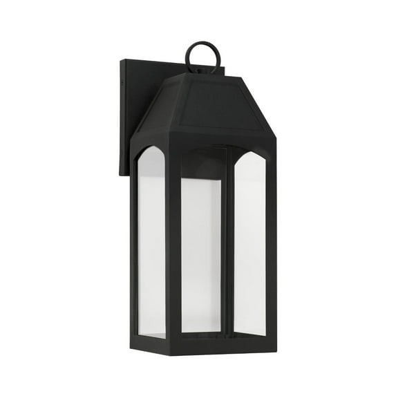7W 1 Led Outdoor Wall Lantern In Transitional Style-16.75 Inches Tall And 6 Inches Wide Capital Lighting 946311Bk-Gl