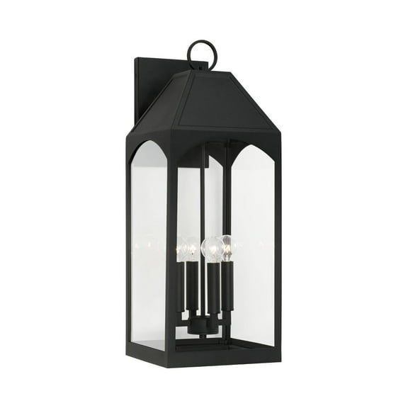 4 Light Outdoor Wall Lantern In Transitional Style-26.25 Inches Tall And 9.75 Inches Wide Capital Lighting 946341Bk