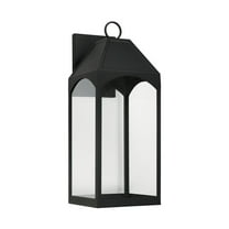 7W 1 Led Outdoor Wall Lantern In Transitional Style-26.25 Inches Tall And 9.75 Inches Wide Capital Lighting 946341Bk-Gl