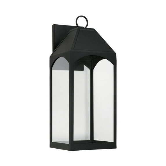 7W 1 Led Outdoor Wall Lantern In Transitional Style-26.25 Inches Tall And 9.75 Inches Wide Capital Lighting 946341Bk-Gl