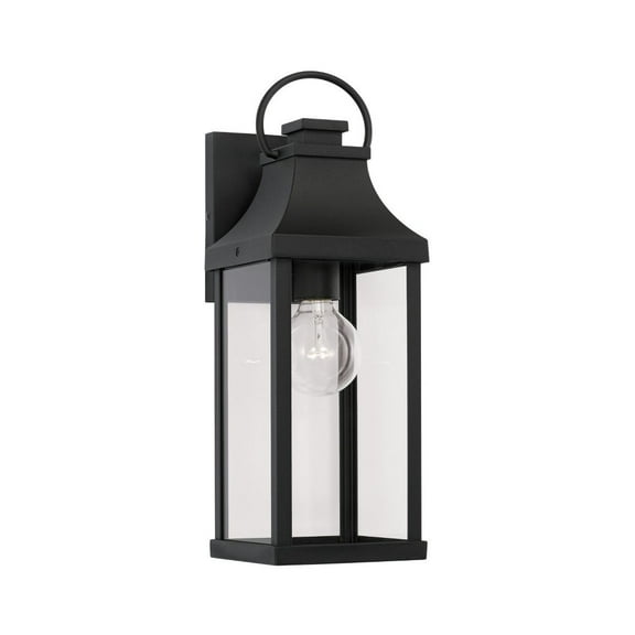 Outdoor Wall Lantern In Traditional Style-17.25 Inches Tall And 6 Inches Wide-Black Finish-Incandescent Lamping Type Capital Lighting 946411Bk