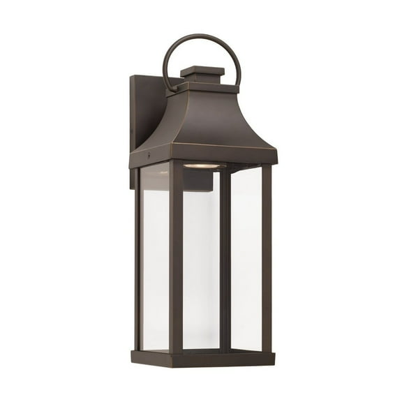 Outdoor Wall Lantern In Traditional Style-17.25 Inches Tall And 6 Inches Wide-Oiled Bronze Finish-Led Lamping Type Capital Lighting 946411Oz-Gl
