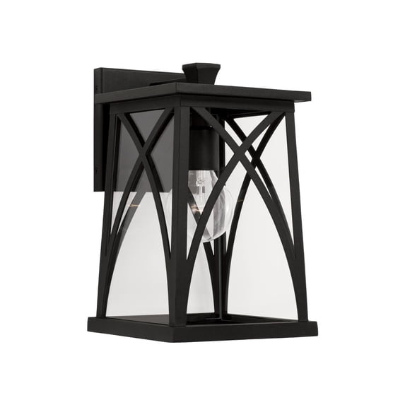 1 Light Outdoor Wall Lantern In Transitional Style-12.5 Inches Tall And 7.75 Inches Wide-Black Finish Capital Lighting 946511Bk