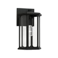 thumbnail image 1 of 1 Light Outdoor Wall Lantern In Transitional Style-13.25 Inches Tall And 8 Inches Wide-Black Finish Capital Lighting 946611Bk, 1 of 9