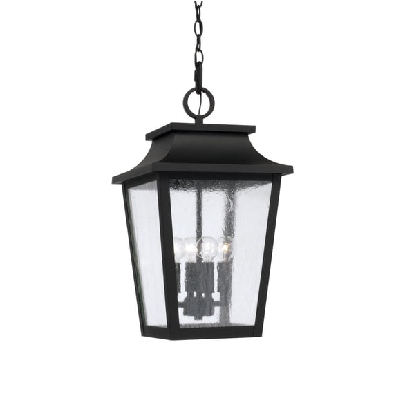 Capital Lighting 953344BK Chandler 4 Light 12" Wide Outdoor Pendant - Black
