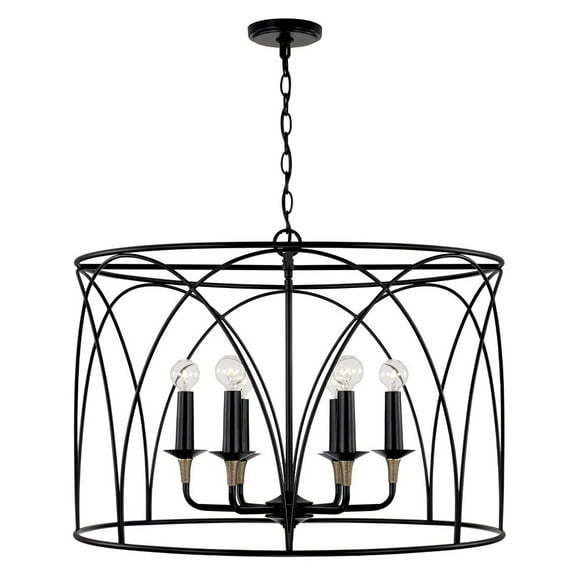 Capital Lighting - Amara - 6 Light Pendant In Transitional Style-20.5 Inches