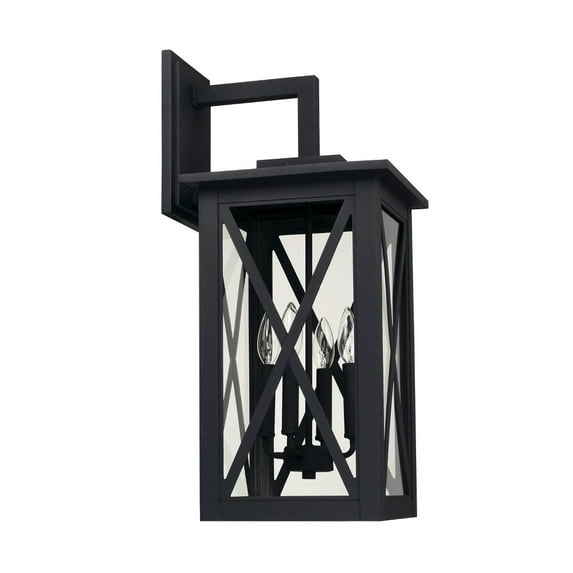 Capital Lighting Avondale 4-light Black Outdoor Wall Lantern