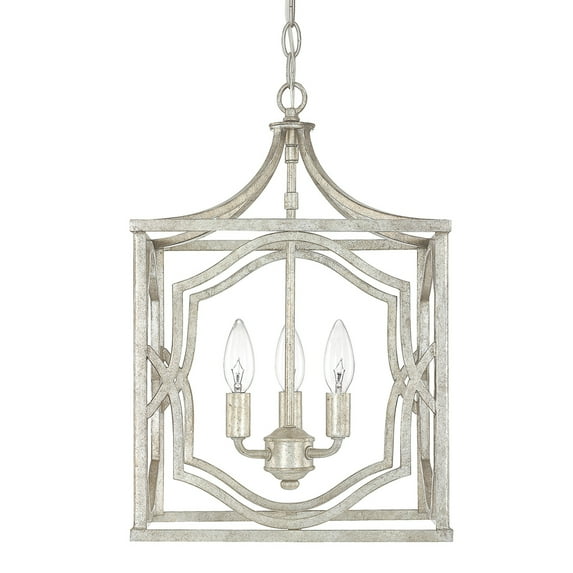 Capital Lighting Blakely Antique Silver 3 Light Foyer Fixture
