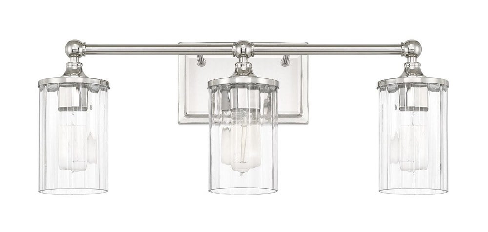 Capital Lighting - Camden - 3 Light Industrial Bath Vanity Approved for Damp