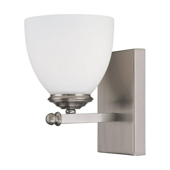 Capital Lighting Chapman Matte Nickel 1 Light Sconce