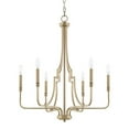 thumbnail image 1 of Chandelier 6 Light Aged Brass Steel In Transitional Style 24.75 High By 29.5 Wide     -Traditional Installation Capital Lighting 419361Ad, 1 of 2