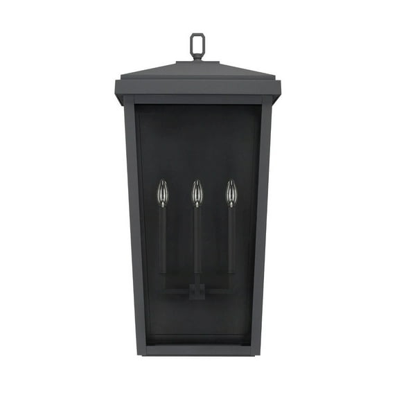 Capital Lighting Donnelly 3-light Black Outdoor Wall Lantern