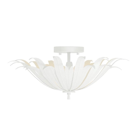 Capital Lighting - Eden - 3 Light Semi-Flush Mount In Bohemian Style-8.5 Inches