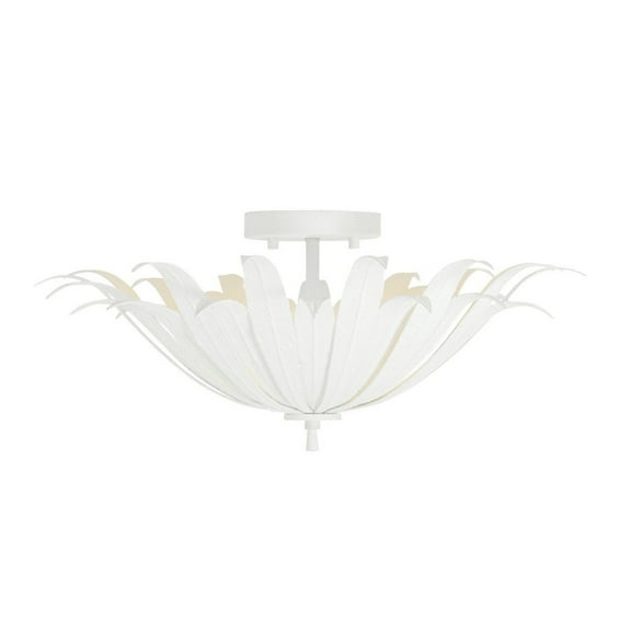 Capital Lighting - Eden - 3 Light Semi-Flush Mount In Bohemian Style-8.5 Inches