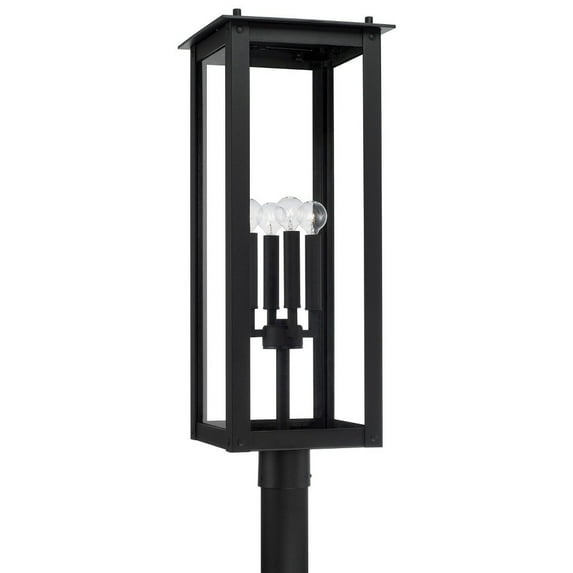 Capital Lighting - Hunt - 4 Light Outdoor Post Lantern In Contemporary Style-29