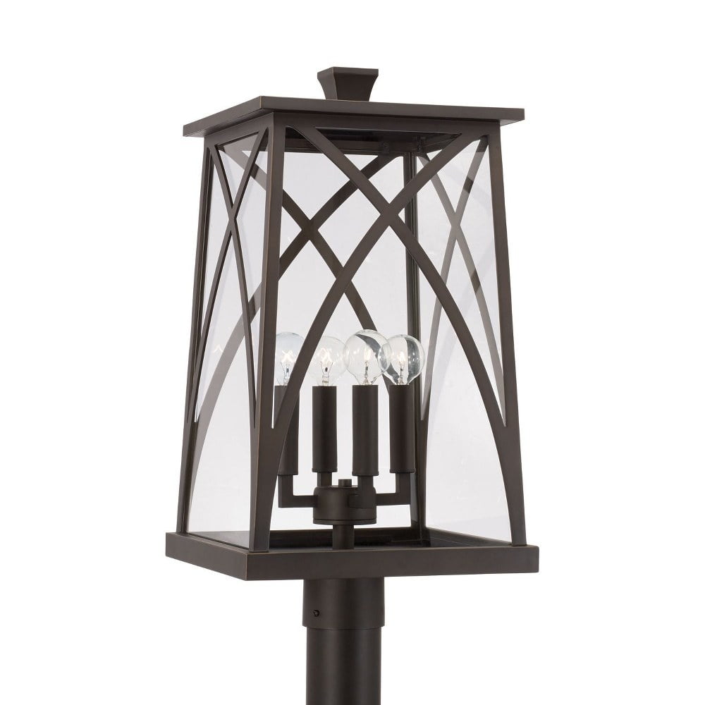 Capital Lighting - Marshall - 4 Light Outdoor Post Lantern In Transitional