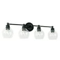 thumbnail image 1 of Mid-Century 4 Light Transitional Bath Vanity Approved For Damp Locations In Transitional Style 32 High By 9.75 Wide-Matte Black Finish Capital, 1 of 7