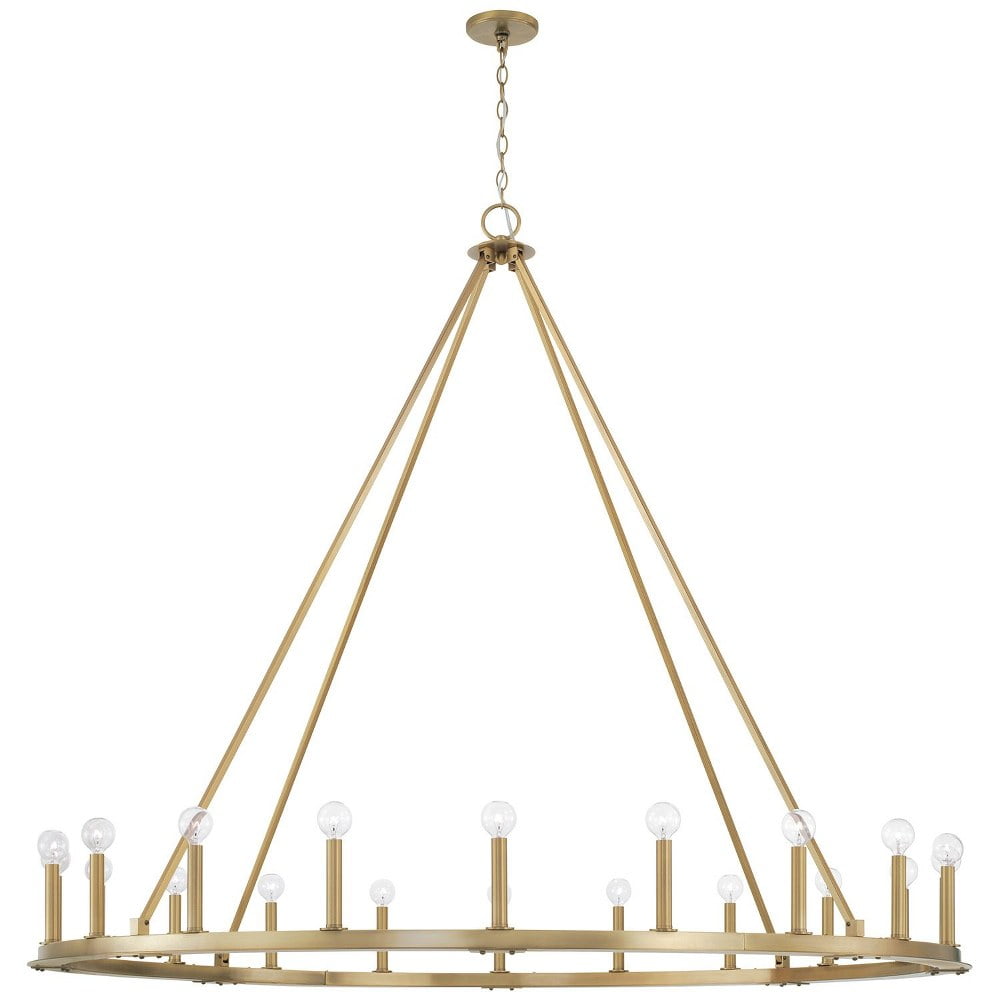 Pearson Aged Brass 20-Light Candle Style Chandelier