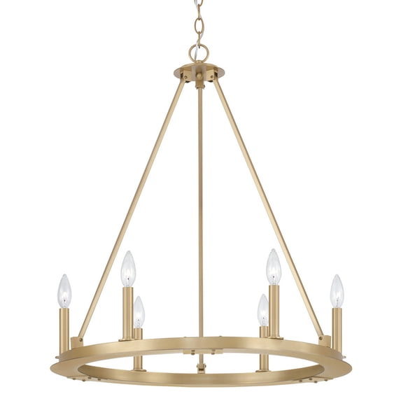 Capital Lighting - Pearson - 6 Light Chandelier In Industrial Style-30.5 Inches