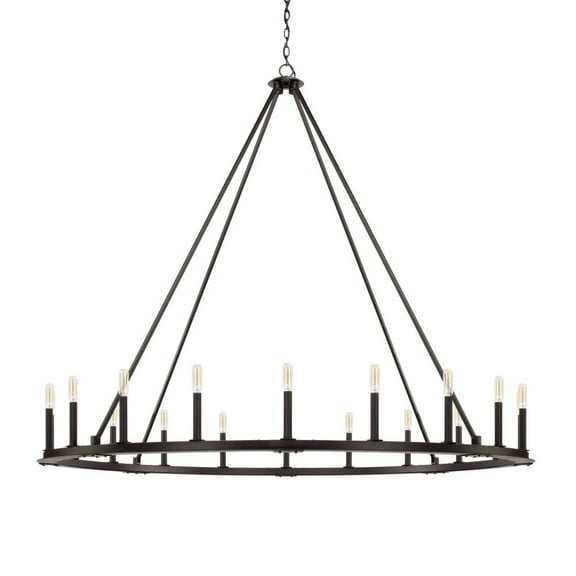 Capital Lighting - Pearson - Chandelier 20 Light Black Iron - in Industrial