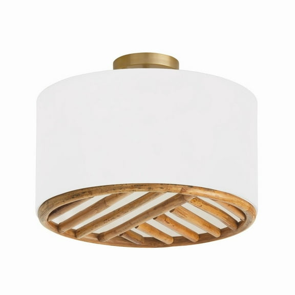 Capital Lighting - Soleil - 3 Light Semi-Flush Mount In Coastal Style-14 Inches